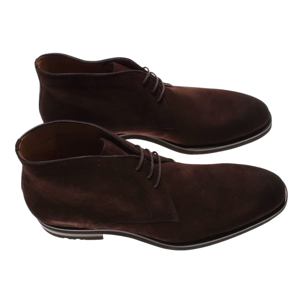 Magnanni NWB Lace Up Chukka Boots Size 43.5 (US 10.5) in Brown Suede